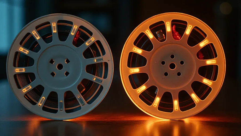 Before and after View-Master reel restoration comparison
