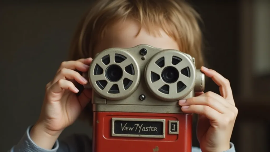 Child using a View-Master