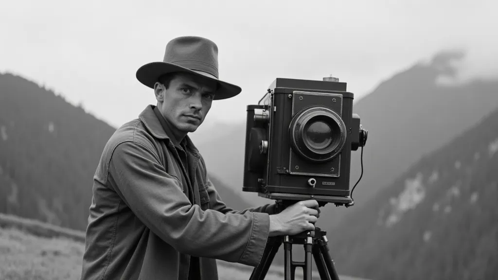 Photographer with Stereoscopic Camera