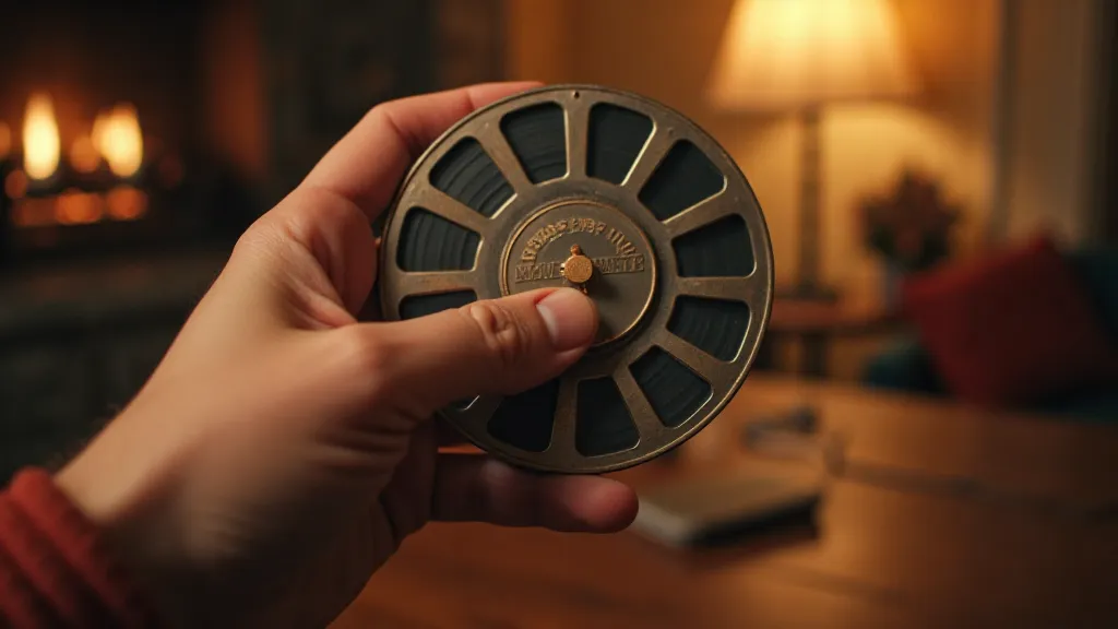 Restored View-Master reel in hands.