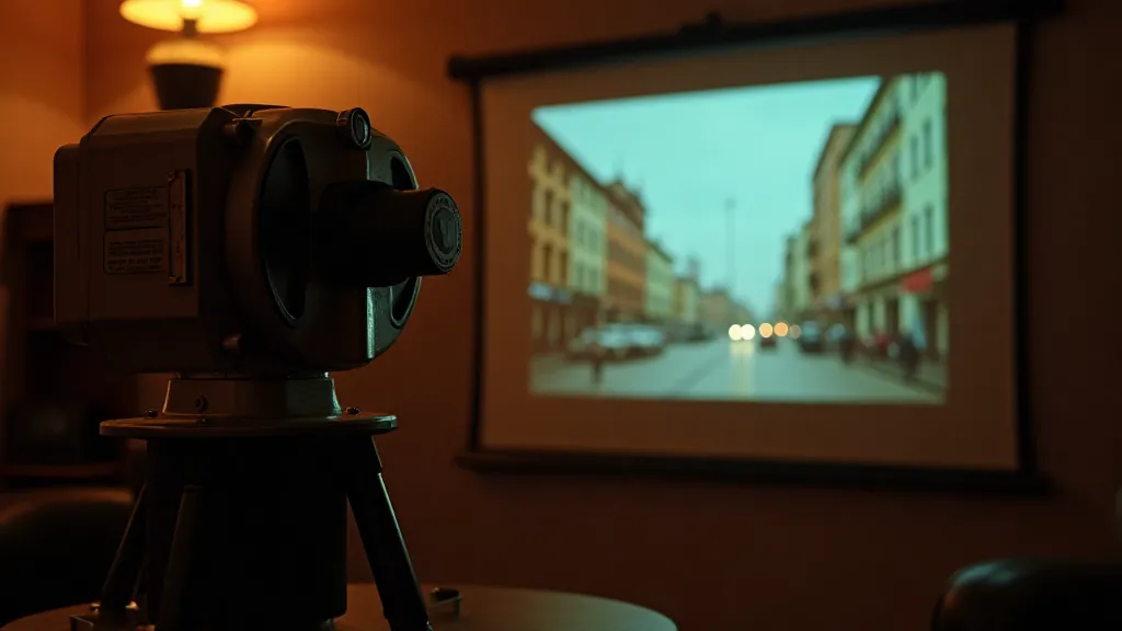 Restored View-Master reel projected onto a viewer