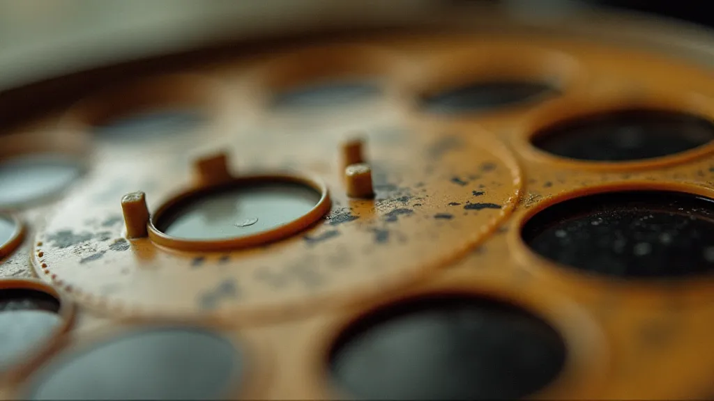Vintage View-Master reel with faded images