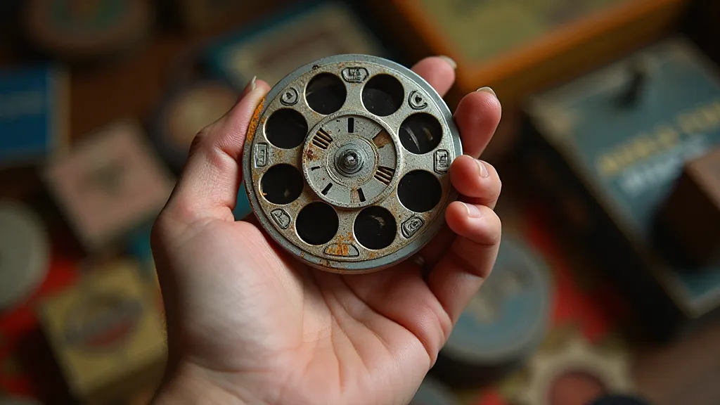 Collector holding a vintage View-Master reel