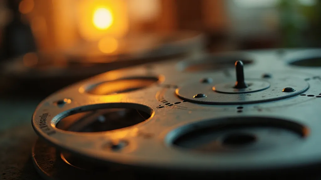Vintage View-Master reel spinning